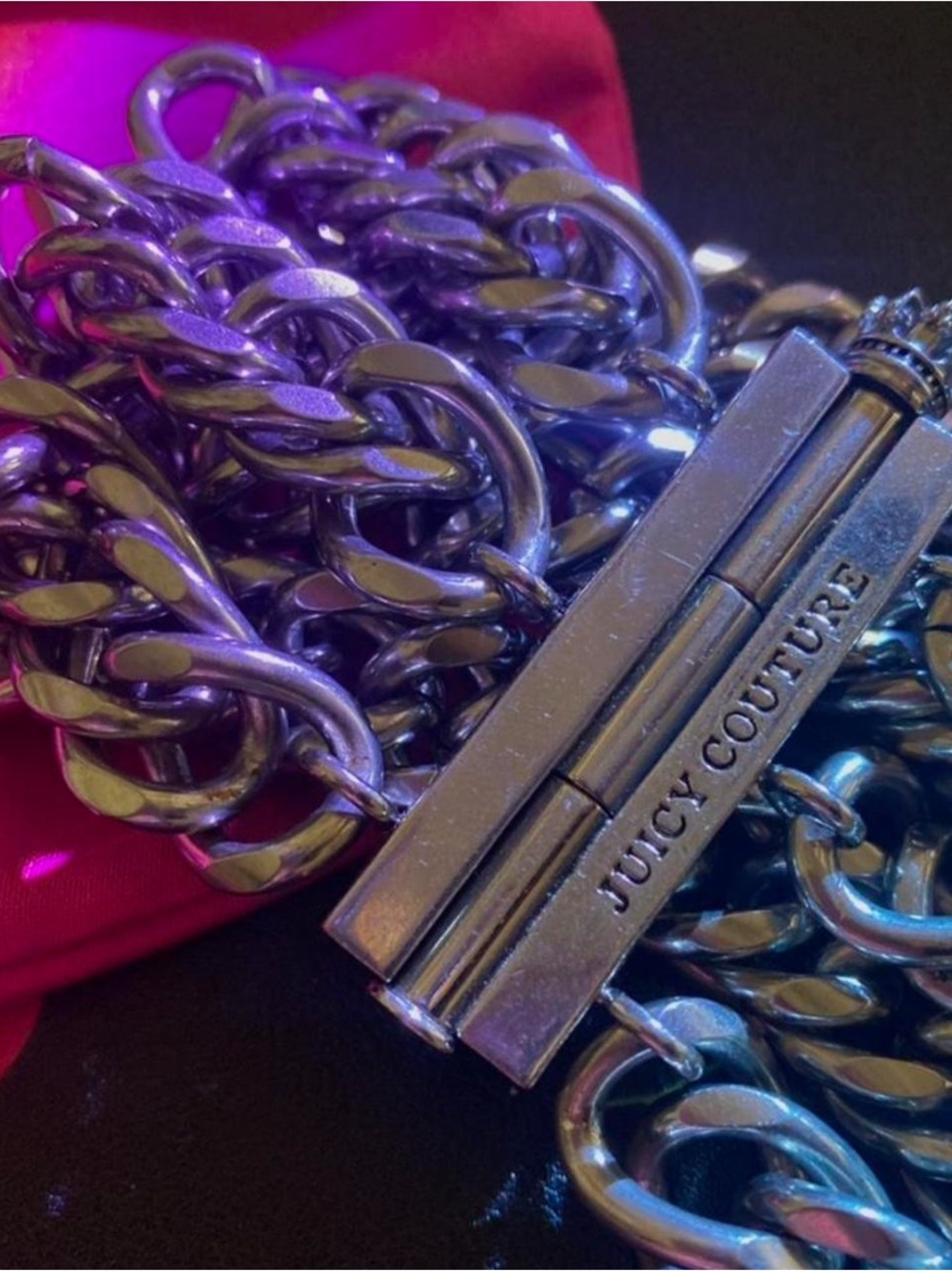 Juicy Couture Silver-Tone Multi-Chain Bracelet